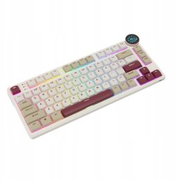 ROYAL KLUDGE RK N80 Rosy Clouds Gaming Keyboard Brown switch
