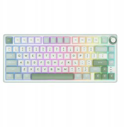 ROYAL KLUDGE R75 Sky Cyan Gaming Keyboard Brown switch