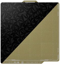 BIQU Panda Textured PEI x Smooth PEO - dwustronna magnetyczna nakładka - do drukarek Bambu Lab P1, X1 i A1 - 257x257mm}