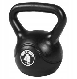 Kettlebell Gorilla Sports bitumiczny 2 kg