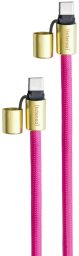 Kabel USB Intenso USB-C - USB-C 1.65 m Różowy (7991004)