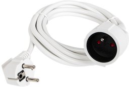 Blow 98-792# Przedłużacz sieciowy pr-160 1-gniazdo z uziemieniem 3m biały (3x1,5mm)