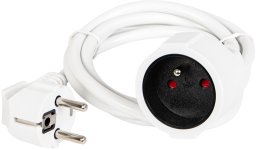Blow 98-791# Przedłużacz sieciowy pr-160 1-gniazdo z uziemieniem 1,5m biały (3x1,5mm)