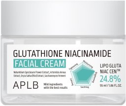 APLB Glutathione Niacinamide Facial Cream rozjaśniający krem do twarzy 55ml