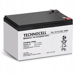 TCL12-12 TECHNOCELL Akumulator AGM 12V 12Ah