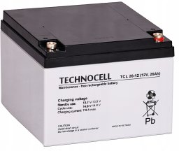 TCL26-12 TECHNOCELL Akumulator AGM 12V 26Ah
