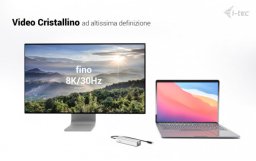 I-TEC USB-C Charging Metal HUB 5port with USB-C video 8K 1xUSB-C video/Data 1xUSB-C PD/Data 1xUSB-C 3.2 Gen1 2xUSB-C 3.2 Gen2 PD85W