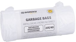 Donau Home Worki na śmieci DONAU HOME, łazienkowe (HDPE), 20l, 40 szt., białe