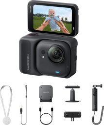 Insta360 GO Ultra Creator Black aparat do fotografii sportowej 4K Ultra HD 25,4 / 1,28 mm (1 / 1.28") Wi-Fi 52,9 g