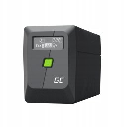 Zasilacz awaryjny UPS Greencell 650VA 360W PowerProof z wyświetlaczem LCD