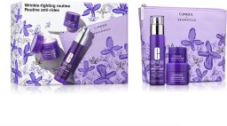 Clinique Wrinkle Fighting Routine zestaw korygujące serum do twarzy 30ml + przeciwzmarszczkowy krem do twarzy 15ml +