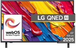 LG QNED82 AI 43'' 4K UHD QNED melna - Televizors 43QNED82A3B.AEU (8806096352762)