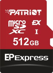 Karta Patriot EP Express MicroSDXC 512 GB Class 10 UHS-I/U3 V30 (PEF512GEPEXMCX)