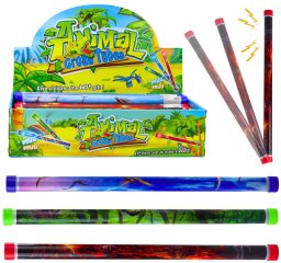 LeanToys Tuba Dźwiękowa Akustyczna Dinozaury Światła Kolorowa 40cm Mix