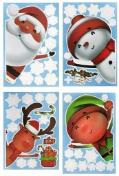 Craft with Fun Naklejki elektrostatyczne na szybę BN 4szt