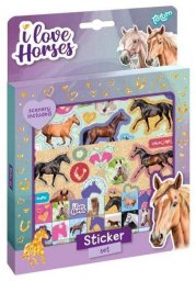 BT21 Naklejki I love horses EDUKAMP