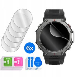 FOLIA do Amazfit T-Rex 3 HYDROŻELOWA OCHRONNA na ekran 3D 6 sztuk