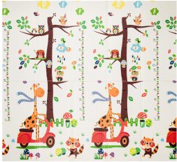 Mata piankowa edukacyjna Żyrafa w Krainie Nauki 180cm x 200cm