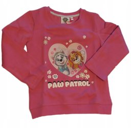 Bluza dziewczęca bawełniana różowa rozmiar 110 116 Psi Patrol Skye