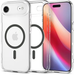 Etui Spigen Ultra Hybrid MagSafe do iPhone 17 Air, przezroczysto-grafitowe