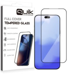 Quik Accessories Full Cover Tempered Glass for Apple iPhone 17 Pro