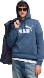 Bluza męska Puma ESS No.1 Logo Hoodie FL niebieska 682571 80 XL