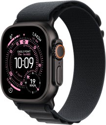 Smartwatch Apple Watch Ultra 3 GPS + Cellular 49mm Black Titanium / Alpine Loop M Czarny (MF0V4QF/A)