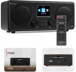 Radio Audizio Radio internetowe Foza WiFi Stereo z DAB+ czarne one size