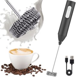 Spieniacz do mleka Verk Czarny