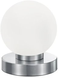 Lampa stołowa RL Light Lampka nocna Prinz R54011001 RL Light kula bańka ball srebrna biała