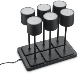 Lampki nocne Fernandez R54096632 LED 6W 2700-600K stacja ładowania czarny