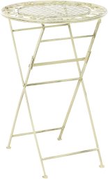 Stolik ogrodowy barowy BIVIO 60 cm 60 cm Metal Jasnozielony