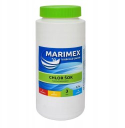 Marimex Chlor Šok 2,7 kg - bazénová chemie - ŘASY