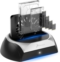 Stacja dokująca dysku SSD HDD SATA 2,5" 3,5" NVMe M.2 USB obudowa adapter