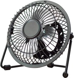 PC74 WIATRAK WENTYLATOR USB STOJĄCY METALOWY BIUROWY STOŁOWY WIATRACZEK NA BIURKO