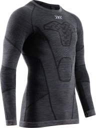 Bluza termoaktywna X-Bionic Symbio Merino Shirt LS - rhino grey rozmiar: xl