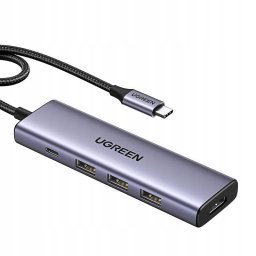 HUB USB Ugreen HUB UGREEN CM511 USB-C / HDMI 4K60Hz, 2xUSB-A 3.2, 2xUSB-C 3.2, USB-C PD 100W
