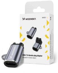Wozinsky Adapter Wozinsky WAYGS1 przejściówka USB-C do smartwatch Garmin - szary