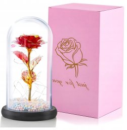 Extralink HOME WIECZNA RÓ?A W SZKLE?WIEC?CA LED CZERWONA W-860