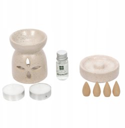 Home Styling Collection Kominek zapachowy + kadzidła HAPO, 9 elementów