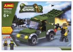 Klocki Jumei WOJSKO ŻOŁNIERZE 111 elementów, 25 x 18 cm