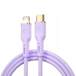 WIWU kabel YQ01 USB-C - Lightning 30W 1,2m fioletowy