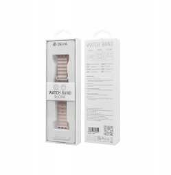 Devia pasek Deluxe Sport6 do Apple Watch 44mm/ 45mm/ 46mm/ 49mm jasny szary-pomarańczowy
