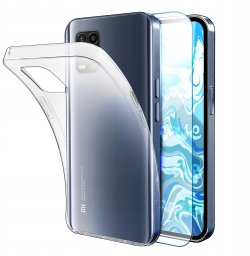 Etui Do Xiaomi Mi 10 Lite (Przezroczyste, Silikonowe, Obudowa)   Szkło 9H
