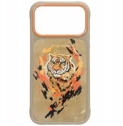 Nimmy Tiger MagSafe case for iPhone 17 Pro Max light brown