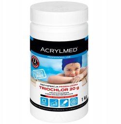 Acrylmed Acrylmed 0,4kg Triochlor 20g przedłużona dezynfekcja - tabletki