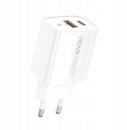 Ładowarka TypC USB A Szybkie ładowanie Dwa porty 1x USB C 1x USB A 20W