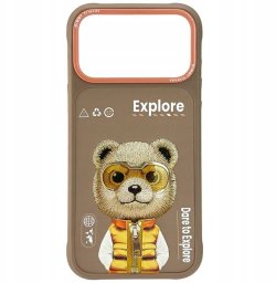 Etui Nimmy Cool&Cute 2.0 Bear do iPhone 17 Pro Max bezowy