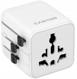 CANYON Travel Adapter OnTour One EU/UK/US/AUS   White