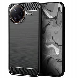 Hello Case Etui do Xiaomi Poco F7 Ultra (Czarne, Pancerne, Karbonowe, Ochronne, Case)